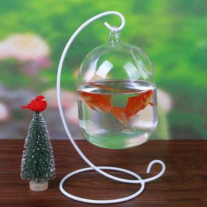 Goudvis Glazen Bal Opknoping Ecosphere Aquarium Fish Tank Kom Bloem Plant Vaas Tafel Kom Voor Kleine Dierbenodigdheden Accessoires
