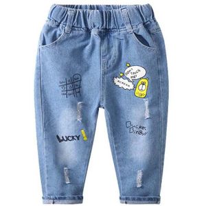 Jongens broek 2-7 T kids jeans lente herfst katoen kinderen denim broek baby jongens print modieuze broek kids kleding broek