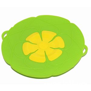 Nuttige multifunctionele Koken Gereedschap Bloem Kookgerei Onderdelen Groen Siliconen Overkoken Spill deksel Stopper Oven Veilig Voor Pot /Pan Cover