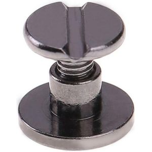 20Sets Lederen Craft Solid Nail Bolt Boekhouding Ronde Kop Schroeven Strap Klinknagels Schroef Voor Bagage Craft Kleding/Tas/Shoes5/8Mm