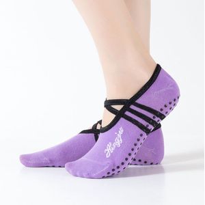 GobyGo 1 Paar Sport Yoga Sokken Slipper voor Vrouwen Anti Slip Dame Demping Bandage Pilates Sok Ballet Hak Dans Protector
