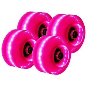 4 Stks/set Roller Skate Wielen Led Sliding Schaatsen Lichtgevende Licht Up Quad Roller Skateboard Schaatsen Accessoires