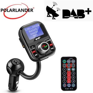Digitale Dab/Dab + Ontvanger Auto Kit Tf Usb MP3 Speler Handsfree Lcd Display Bluetooth Fm-zender Antenne poorten Opladen