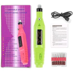 Mini Elektrische Nail Machine Usb Diamond Nail Set Bestand Nail Machine Polijsten Draagbare Elektrische Beauty Tool TSLM1