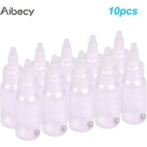 Aibecy Airbrush Verf Flessen Potten Potten Doos Van 10-Elke 1.2-Ounce(35cc) met Deksel Adapter Cap Schaal Lijn Dual-Action Siphon Feed