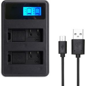 NP-FW50 Oplaadbare Led Display Li-Ion Batterij Oplader 2-Slot Met Usb-kabel Voor Sony Alpha A7 A7R A7S A5000 a6000 Ect Charger