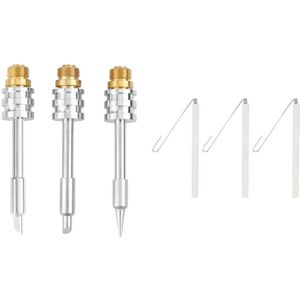 Elektrische soldeerbouttips, E10-interface soldeerbout tips lastips USB soldeerpunt set B C K type, soldeerpunt messing tip voor lassen (tip-B