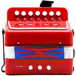 Mini Speelgoed Accordeon 7 Toetsen 3 Knoppen Keyboard Leren Praktijk Muziekinstrument Voor Peuters Jongens Meisjes Aanwezig