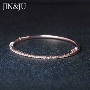 Beautyful Goud Kleur Zirconia Armbanden Rose Goud Kleur Armbanden Zilver Kleur Bangle Sieraden Voor Vrouwen Verjaardag