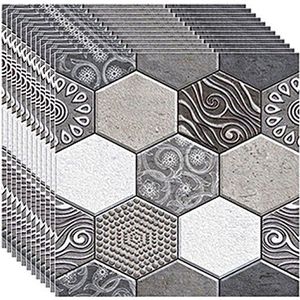 Zelfklevende Keuken Backsplash Tegels Baksteen Behang 3D Vintage Pvc Muursticker Panelen Voor Badkamer Muren Decor Waterdichte