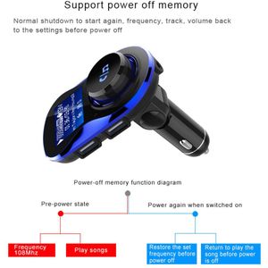 Bluetooth Car Kit MP3 Speler Fm Zenders Draadloze Adapter Usb Laders