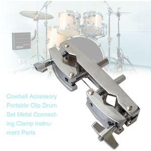 Muzikale Drum Set Metal Aansluiten Klem Draagbare Instrument Onderdelen Vervanging Clip Thuis multifunctionele Koebel Accessoire