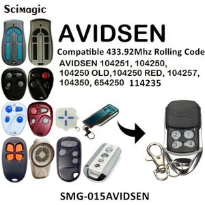 Afstandsbediening 433.92Mhz Avidsen 114235 104350 654250 104257 104250 Rood 104251 114253 104250 Deur Remote Commando Zender