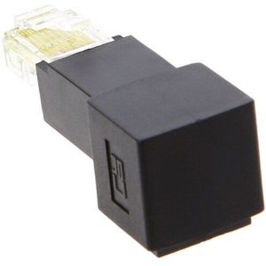 Multi-Hoek RJ45 Kat 5e Man-vrouw Lan Ethernet Netwerk Extension Adapter