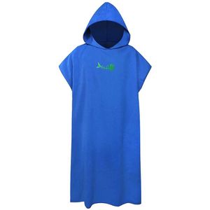 Microfiber Poncho Handdoek Surf Strand Wetsuit Veranderende Badjas Met Kap, Watersport Activiteiten, Volwassenen Mannen Vrouwen Kids