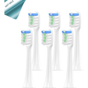 6 Pcs Soocas X3 X1 X5 Vervangende Opzetborstels Voor Xiaomi Mijia Soocare X1 X3 Sonic Elektrische Tandenborstel Heads
