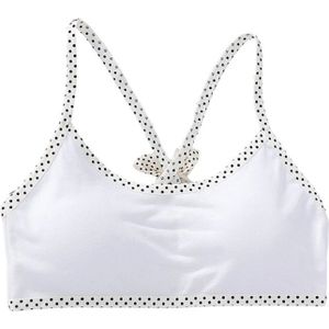 Puberteit Meisjes Strappy Strik Ondergoed Polka Dot Spaghetti Band Training Beha 24BE