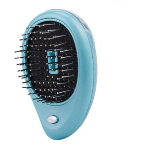 Haar Straightene Borstel Draagbare Elektrische Haar Ionische Borstel Negatieve Ionen Kam Anti-Statische Massage Mini Steil Haar Kam