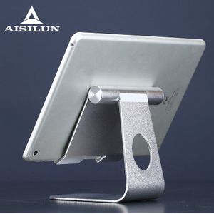 Tablet Ipad Stand Verstelbare Aluminium Desktop Beugel Houder Dock Compatibel 4-13 Inch Voor Kindle Nexus 9.7,10.5,12.9 Kussen
