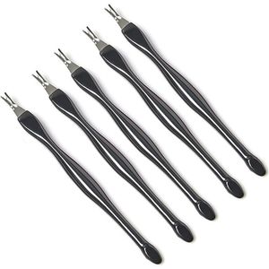 5Pcs Cuticle Pusher Manicure Tool Voor Trim Dode Huid Vork Nipper Pusher Trimmer Cuticle Remover Pusher Tool