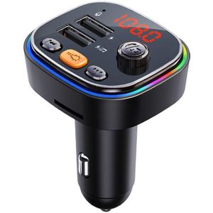 Jajabor Fm-zender Auto MP3 Speler Tf Card U Disk Afspelen Usb Car Charger Handsfree Bluetooth-Compatibel 5.0 Auto kit