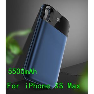 Slimme Digitale Display Batterij Oplader Voor Iphone X Xs Max Wireless Power Back Aparte Opladen Batterij Case Voor Iphone xr