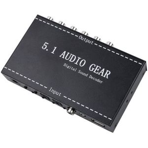 5.1 O Gear 2 In 1 5.1 Kanaals AC3/Dts 3.5Mm O Gear Digital Surround Sound Decoder Stereo (L/R) signalen Decoder Hd Speler