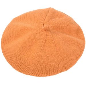 Herfst Winter Zachte Gebreide Franse Baret Vrouwen Vrouwelijke Effen Koreaanse Knit Warm Baretten Versie Streetwear Schilder Schoffel