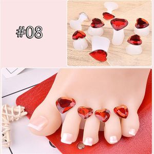 8 stks/set Siliconen Teen Afscheiders Voet Teen Spacers voor Thuis en Salon Gebruik Daisy Bloemvorm Waterdrop Pedicure DIY Nail art Tool