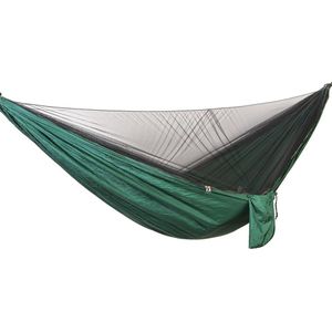 1-3 persoon 290*140 cm Automatische Quick-open Anti-mosquito Hangmat Outdoor Champing Wandelen Parachute hangmat met Klamboe