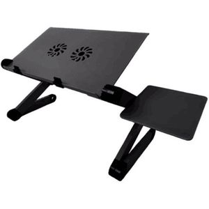 420*260Mm Verstelbare Aluminium Laptop Bureau Stand Tafel Vented Ergonomische Tv Bed Werken Kantoor Pc Riser Bed Sofa couch # T