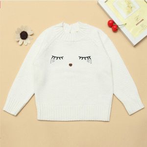 Kid Trui Meisjes Warme Herfst Winter Lente Knit Top Casual Katoen Cartoon Trui Truien Kind Kleding 1 2 3 4 5 6 Jaar Oud