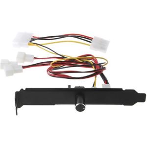 3 Kanaals Computer Pc Cooling Fan Controller Cooler Speed Regulator Voor Pci Temperatuurregeling Regelgeving Cpu Behuizing Vga Hdd F