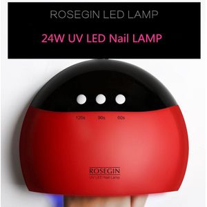 Rood-shell Kever Vorm 24W Nagel Lamp 8 stuks Kralen Dual Licht UV LED Bron Curing voor Alle Nail Gel Nail Droger