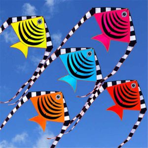 120cm Leuke Vliegende Vliegers Swallow Vis Kite Staart Zomer Outdoor Fun Sport Game Kinderen Kids Fun Speelgoed Vliegen Hoger kite Kids