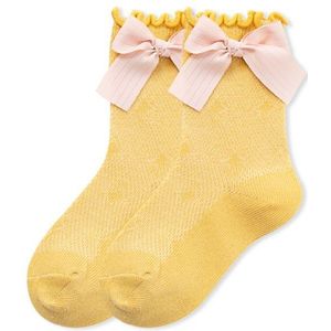 Baby Little Girls Breathable Socks Bowknot Knee High Children Tube Socks Bows Ruffle Kids Girl Socks