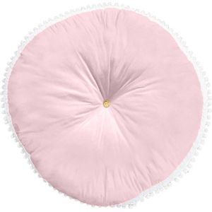 90Cm Ronde Baby Kruipen Mat Kussen Gevulde Dikke Katoen Spelen Pad Interieur Tapijt Vloerkleed Babykamer Decoratie