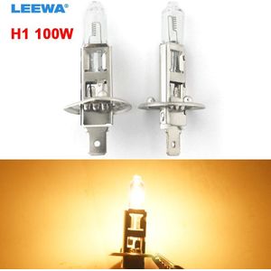 LEEWA 20 pcs Warm Wit Auto DC 24 V 70 W/100 W H1 Halogeenlamp Truck Bus Koplamp foglight Driving Lamp 3000 K # CA1668