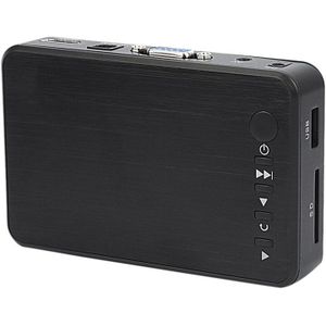 Hdmi Harde Schijf Speler Draagbare 1080P Full Hd Media Player USB2.0 Sd-kaart Speler (Eu Plug)