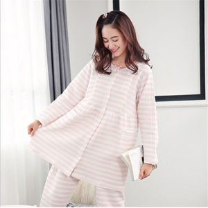 Herfst winter Moederschap kleding dikker breastfeedinga Doek groot formaat zwangere vrouwen Verpleging pyjama Zwangerschap Nachtkleding