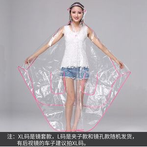 Transparante Scooter Regenjas Vrouwen Waterdichte Kap Platic Meisjes Poncho Regenjas Motorfiets Clear Yagmurluk Vrouw Jas AD50RC