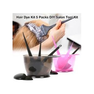 5Pcs Haarverf Kit DIY Haarkleur Dye Kom Kam Borstels Tool Kit Set Tint Coloring Dye Kom Kam borstel Twin Headed Borstels Set