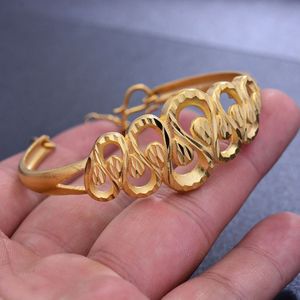 1Pcs Goud Kleur Armbanden Voor Vrouwen Midden-oosten Sieraden Arabische/Dubai Gouden Kleur Bedels Voor Armbanden armbanden