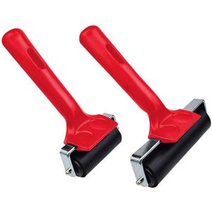 2 Stuks Rubber Roller Rubber Brayer Lijm Roller Gereedschap Voor Printmaking Stempelen Behang Lijmen Toepassing 6 En 10 Cm