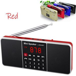 Led Draadloze Bluetooth Fm/Am Radio Stereo Speaker Tfcard Usb Disk Screen Volumeregeling Oplaadbare Luidspreker Handsfree Bellen