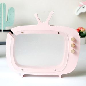 Moderne Houten Spaarpot Kinderkamer Decor Televisie Spaarpot Coin Bank Fotografie Props Creatieve