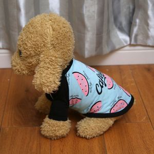 Pet Dog Shirt Schilderen Puppy Jas Huisdieren Kat Warme Kleding Jas Sweatshirt Honden Puppy Outfit G1024