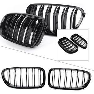 Auto Grille Nier Grill Voor Bmw 5 Serie F10 F11 Touring Sedan M5 520i 523i 528i 530i 535i 535i 550i 520d 525d Gloss Black