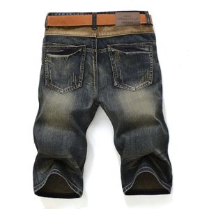 AIRGRACIAS Kom Shorts Mannen Jeans Kleding Retro Nostalgie Kleur Denim Bermuda Korte Voor Man Jean Maat 28 -38