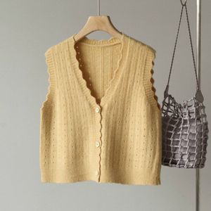 Kimotimo Sweet Chic Koreaanse Trui Vest Mouwloze Vneck Preppy Stijl Gebreide Jumper Mode Herfst Vrouwen Trui Vest